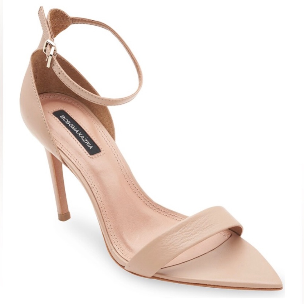 BCBGMAXAZRIA Women’s Demia Ankle Strap Heel Palomino